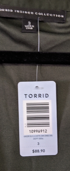 Torrid insider collection smock embr chiffon dress - Picture 4 of 6